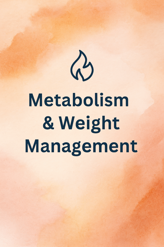 Metabolism and weight management supplements for energy and fat-burning support